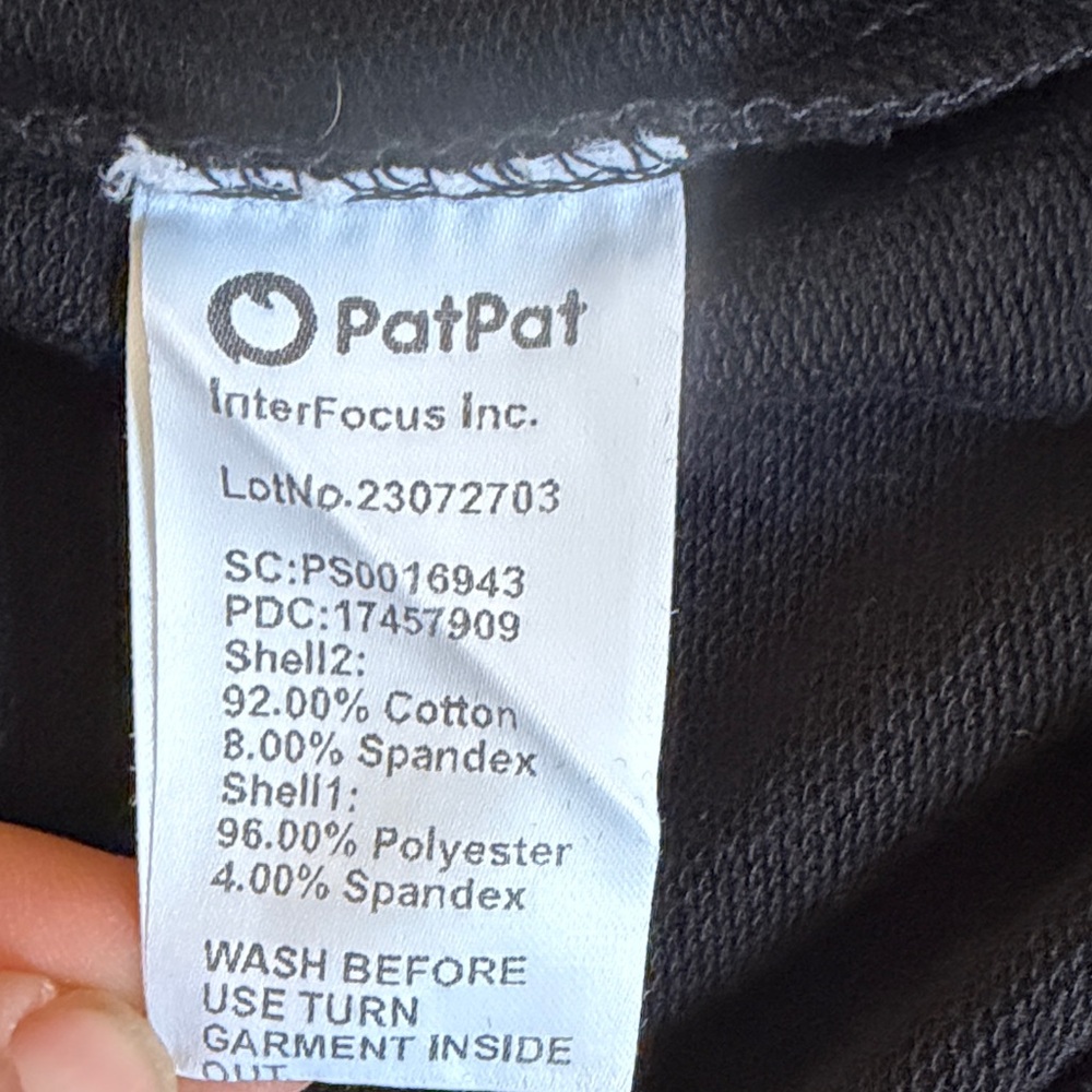 PatPat Black Top with Pumpkin Graphic Face Features Glow In The Dark Size M - Picture 5 of 11